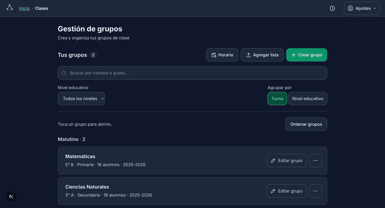 Scan or build your groups — LessonInk