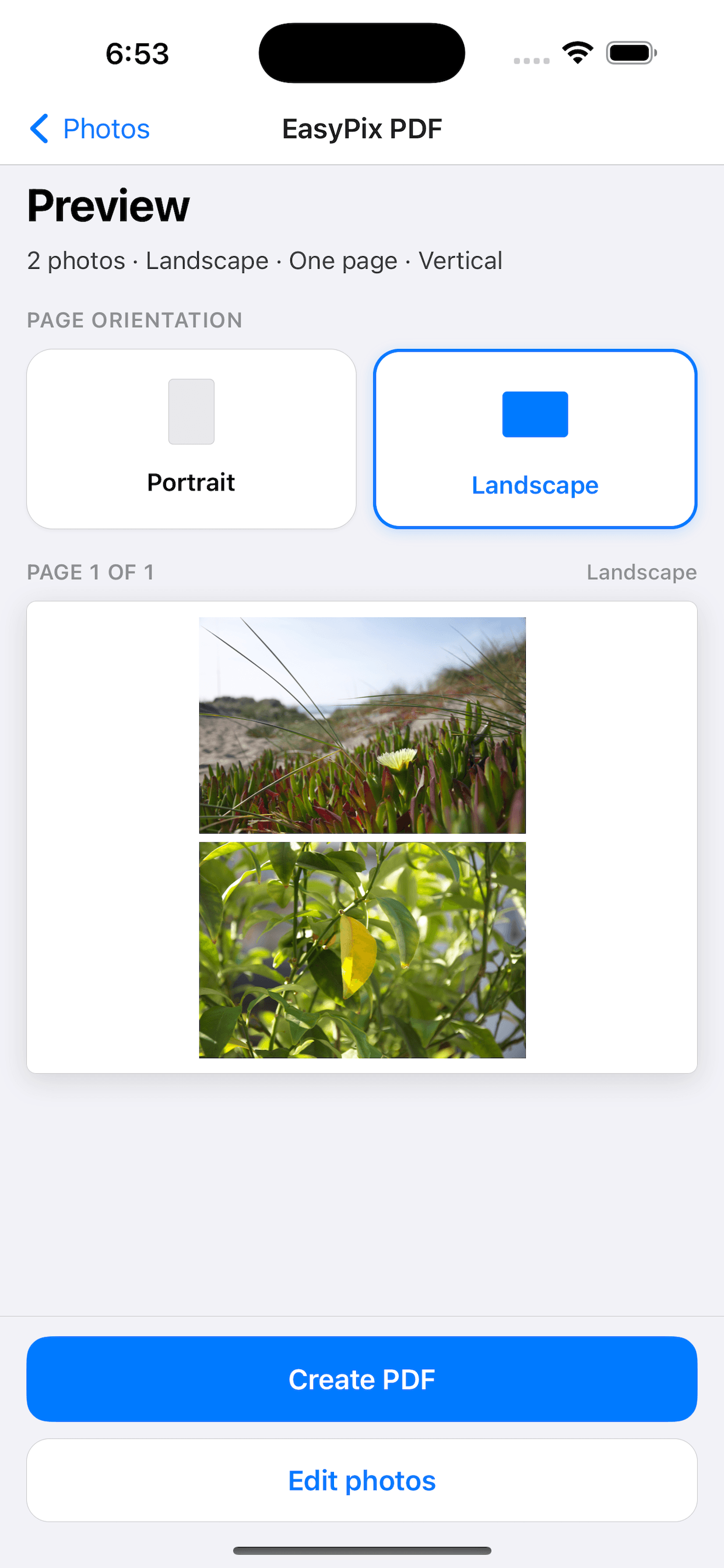 Create & share — EasyPix PDF